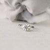 2.0CT Round Moissanite 3 Stones Engagement Ring