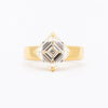 1.50CT-3.50CT Asscher Cut Moissanite Diamond Thick Band Engagement Ring