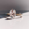 3.0CT Oval Cut Moissanite Solitaire Diamond Engagement Ring