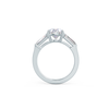 3.0CT Pear Moissanite 3 Stones Engagement Ring