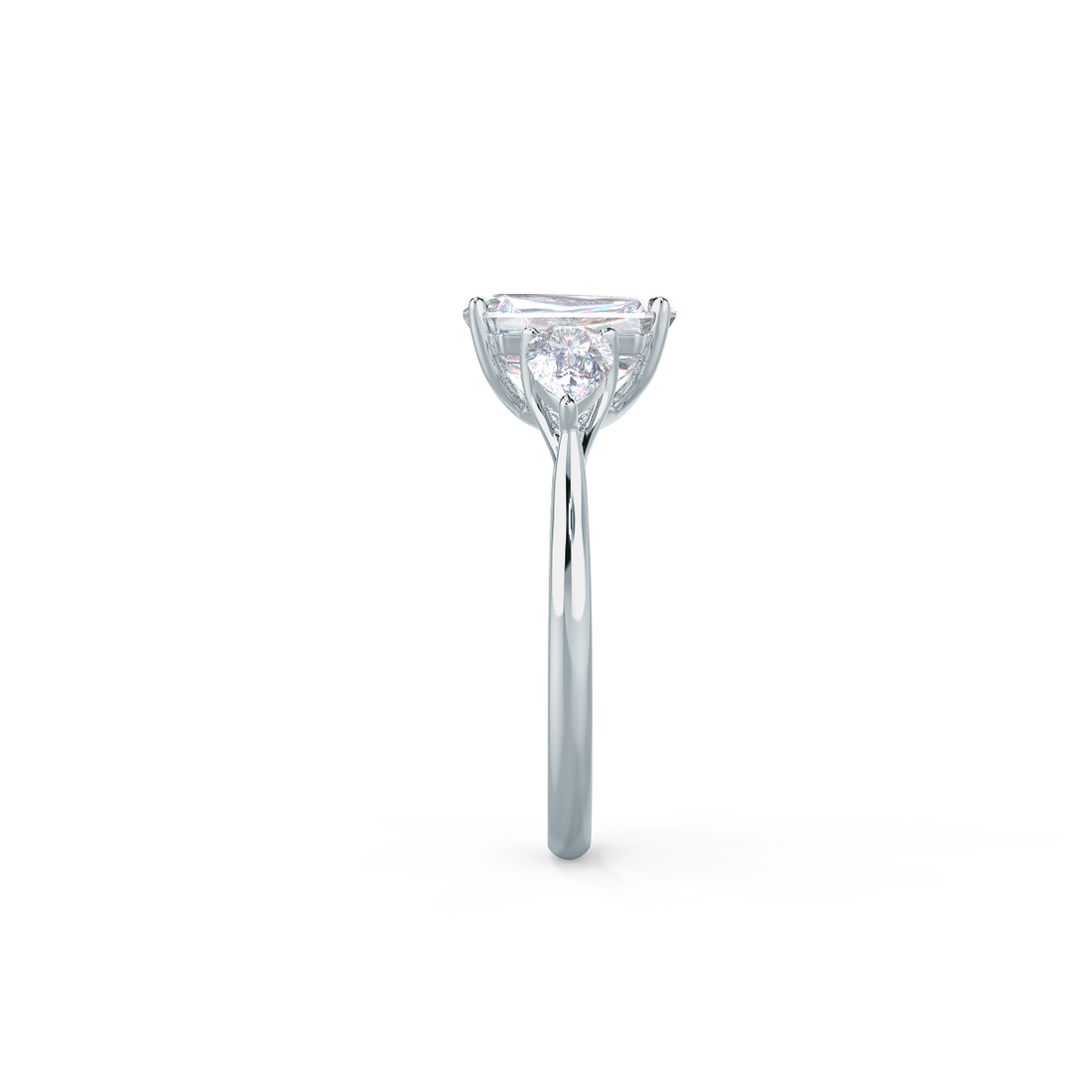 2.0CT Radiant Cut Moissanite Pear Diamond Engagement Ring