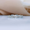 Round Brilliant Cut Full Eternity Twisted Infinite Wedding Band