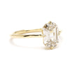 1.63CT Emerald Cut Moissanite Solitaire Engagement Ring