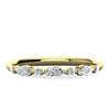 0.26ctw Marquise and Round Cut Half Eternity Wedding Band