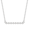 0.24 CT Round Cut Moissanite Shared Prong Necklace