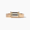 1.0CT-2.0CT Horizontal Emerald-cut Diamond Thick Band Engagement Ring
