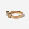 1.0CT-2.0CT Horizontal Emerald-cut Diamond Thick Band Engagement Ring